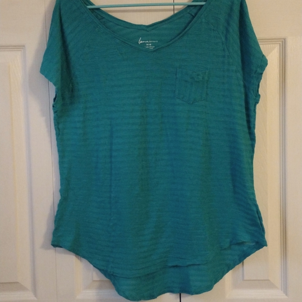 Lane Bryant Striped Tee Shirt